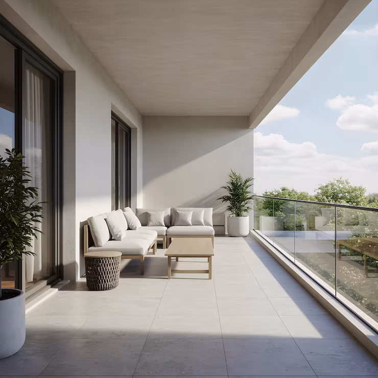 modern-balcony-with-comfortable-furniture-scenic-view_23-2151983236